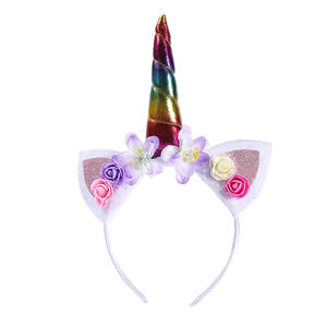 Pour <span class=keywords><strong>Amazon</strong></span> Offre Spéciale <span class=keywords><strong>licorne</strong></span> Halloween fête cheveux accessoires cadeau d'anniversaire pour enfants et bébés pour usage de cuisine et nourriture - Product Image 3