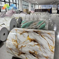 MOI Pink White Gold Flow Wall Covering 120cm X 300cm Dekorasi Interior Warna Lembut