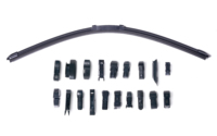 Lame d'essuie-glace sans cadre de type à broche latérale OE 12-30 pouces, caoutchouc naturel de qualité supérieure, multi-adaptateur pour VW, BMW, Skoda, Volvo, Opel, Ford