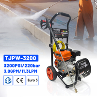 TLJ Nouvelle machine de lavage de voiture haute performance, nettoyeur à jet portable avec pompe AR 3200 PSI/220 bars pour le nettoyage des voitures, des ferronneries et des optiques