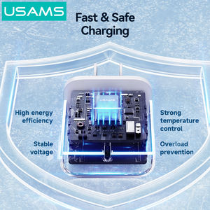 <span class=keywords><strong>Cargador</strong></span> <span class=keywords><strong>de</strong></span> teléfono USB rápido USAMS CC228 QC3.0 <span class=keywords><strong>cargador</strong></span> <span class=keywords><strong>de</strong></span> pared USB tipo C GaN para iPhone 14 <span class=keywords><strong>13</strong></span> 12 <span class=keywords><strong>Pro</strong></span> Max <span class=keywords><strong>Macbook</strong></span> Tablet Laptop - Product Image 4