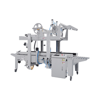 Machine de scellage de cartons HCS-655F/W Hualian, écologique, automatique, à pliage de rabats, à activation par l'eau, avec ruban gommé