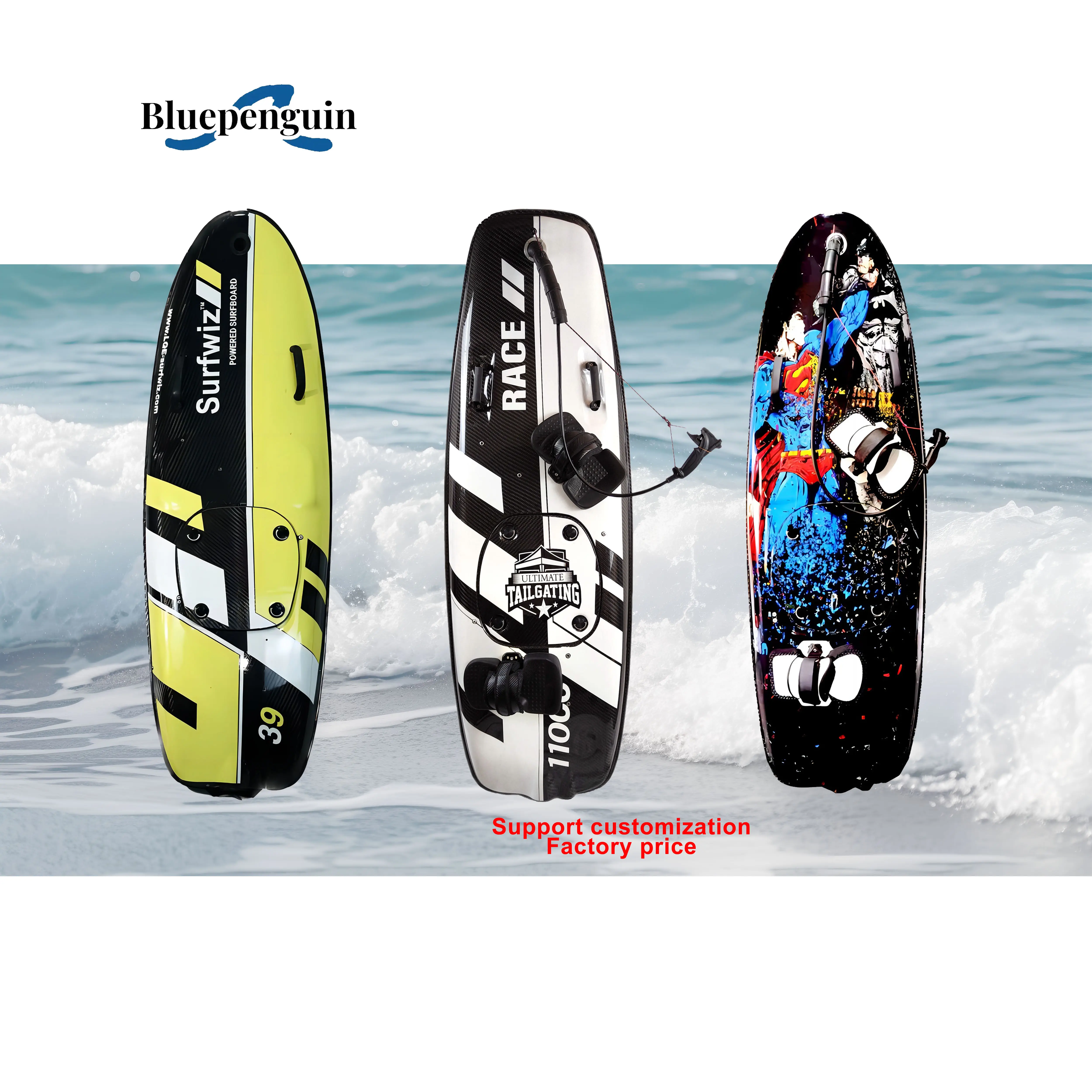 도매 재미있는 물 서핑 스포츠 장비 빠른 속도 파워 모터 제트 서핑 상업용 전기 서핑 보드