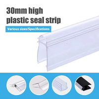 Burlete de Goma Transparente en Forma de U para Puerta de Ducha de PVC, Profesional, Moderno, Duradero e Impermeable