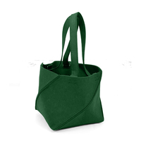 Sac fourre-tout en feutre recyclé écologique vert forêt Nature Fold, personnalisable avec logo, vente en gros, directement de l'usine