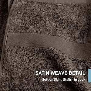 Juego <span class=keywords><strong>de</strong></span> Toallas <span class=keywords><strong>de</strong></span> <span class=keywords><strong>Baño</strong></span> <span class=keywords><strong>de</strong></span> Lujo, <span class=keywords><strong>Algodón</strong></span> <span class=keywords><strong>Egipcio</strong></span> Ultra Suave, para <span class=keywords><strong>Baño</strong></span>, Hotel, Gimnasio, Spa, Uso en Spa, Extra Absorbentes, Secado Rápido, 4 Piezas, Chocolate - Product Image 4