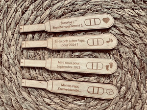 Test de <span class=keywords><strong>grossesse</strong></span> en bois personnalisable Artisanat en bois artisanal <span class=keywords><strong>Annonce</strong></span> <span class=keywords><strong>personnalisée</strong></span> en bois <span class=keywords><strong>Annonce</strong></span> de <span class=keywords><strong>grossesse</strong></span> unique - Product Image 3