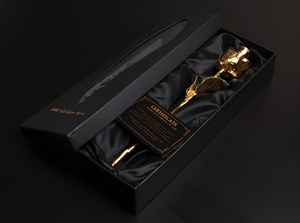 Rosa Natural Chapada en Oro de 24K de Lujo para Siempre - Día de la Madre y Navidad 100% Natural Ecológica Directo de Fábrica - Product Image 3