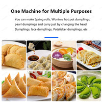 Machine automatique de fabrication de produits céréaliers 110v 220v Machine à boulettes gyoza Russie Ravioli Pierogi Pelmeni Empanada Samosa Machine