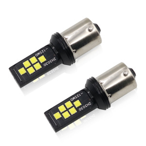 Luz de freno elevada para coche, intermitente, 1156, 1157, 12 luces, 3030, luz trasera, bombilla de 12V. - Product Image 1