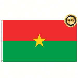 ธงชาติบูร์กินาฟาโซ ขนาด 3x5 ฟุต ขายส่ง ผ้าโพลีเอสเตอร์ 68D/100D ปรับแต่งได้ ทุกประเทศ จัดส่งรวดเร็วจากผู้ผลิตที่เชื่อถือได้ - Product Image 6