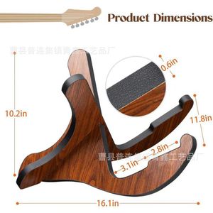 Soporte de guitarra plegable en forma de X de madera para exhibición de instrumentos clásicos y folclóricos - Product Image 2