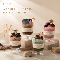Bougie parfumée en pot de 600g avec motif ours en peluche, saveur mocha et chocolat au sel de mer, cadeau de décoration d'intérieur, personnalisation OEM disponible