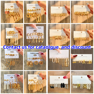 Bán Buôn Thời Trang Bất Đối Xứng Bất Thường Lớn Stud Bông Tai Cho Phụ Nữ Tuyên Bố Không Thường Xuyên Punk Sáng Tạo Hợp Thời Trang Đồ Trang Sức Cho Phụ Nữ - Product Image 2