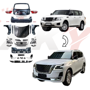 Kit de Carrocería a Precio de Fábrica para <span class=keywords><strong>Nissan</strong></span> Patrol Y62 2010-2019, Actualización al Estilo <span class=keywords><strong>2022</strong></span>, Kits de Carrocería Nuevos, Parachoques Delantero, Faros, Capó - Product Image 1