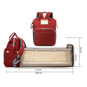 Sac à langer multifonctionnel imperméable en gros personnalisé, sac à langer pour maman, sac à dos pour bébé, sac à dos avec matelas à langer - Product Image 5