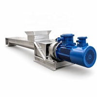 Convoyeur à vis double arbre LS315-9M en SUS304 résistant aux acides, alimentateur à spirale jumelle de 9 m, capacité de 50 m³/h pour l'alimentation industrielle de poudres chimiques