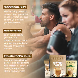 Café de alta proteína con sabor a vainilla, de marca privada, que apoya el metabolismo energético y la función cognitiva. - Product Image 4