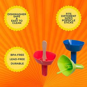 Support de gros DD1418 original anti-goutte pour bâtonnets de crème glacée et sucettes glacées pour enfants avec paille - Product Image 2