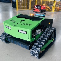 Mesin pemotong rumput elektrik nol belok, remot kontrol tanpa kabel mesin bensin Robot otonomi efisiensi tinggi