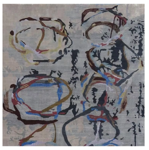 Alfombra de puerta de lana anudada a mano personalizada Alfombra de lana hecha a mano de fibra Natural suave duradera de calidad superior para uso en el hogar y la oficina de entrada - Product Image 1