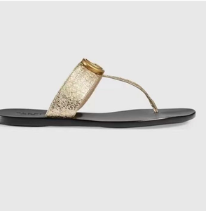 รองเท้าแตะ Gocci Platform Flat <span class=keywords><strong>GG</strong></span> สำหรับผู้หญิง สวมใส่สบาย หรูหรา เหมาะสำหรับใส่กลางแจ้ง กันลื่น สำหรับฤดูร้อน/ฤดูใบไม้ร่วง - Product Image 5