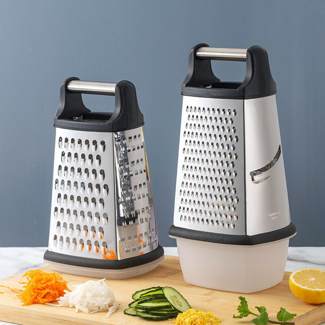Vegetable Chopper Cheese Grater Kitchen Gadgets Stainless Steel Vegetable Cutter Slicer Container Eco-Friendly Home Restaurant