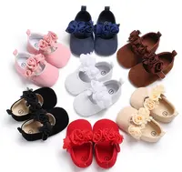 Chaussures d'été pour petites filles, roses, à semelles souples, pour bébés de 0 à 1 an, tenue de fête, vente en gros,