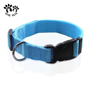Anbieter für Haustiere einstellbares Hundehalsband Leinengeschleife bedruckte Halskette bunte Nylon-Haustierhalsbänder für kleine mittlere große Hunde