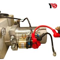 Groupe hydraulique robuste en alliage d'aluminium DC12V/24V à simple effet et simple action pour camionnette à aile volante, pièce hydraulique ISO