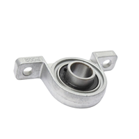 Miniatuur flenslager van zinklegering KP08 8 mm zelfinstellende 2-bouts flensmontage P6 precisie voor encoderas