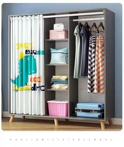 Rangements de chambre nordiques modernes et simples, multifonctionnels, à montage facile, avec motifs de dessins animés et fonction de rangement - Product Image 6