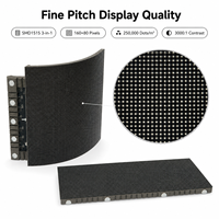 Módulo LED Flexible P2.0 de 320x160mm para Interiores, SMD1515, 3840Hz, Alta Frecuencia de Actualización, Panel de Pantalla LED Magnético Flexible