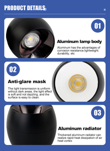 Haute qualité 7w hôtel rond monté en surface commercial moderne haute transmittance CoB cource led downlight - Product Image 3