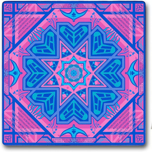 سجادة ماهجونغ مخصصة مقاومة للماء بتصميم زهور للعب الماهجونغ في الداخل والخارج - Product Image 1