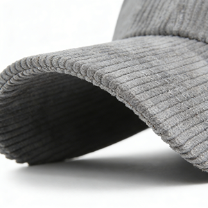 Casquettes de baseball sportives personnalisées en velours côtelé unisexe de haute qualité, imprimé de luxe automne-<span class=keywords><strong>hiver</strong></span>, broderie personnalisée, ajustables, avec fermoir métallique - Product Image 2