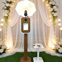 Photomaton pour mariage avec iPad, appareil photo reflex numérique, anneau lumineux, support de photomaton avec flash, compatible avec Flight Case – Entrepôts US, CA, UK