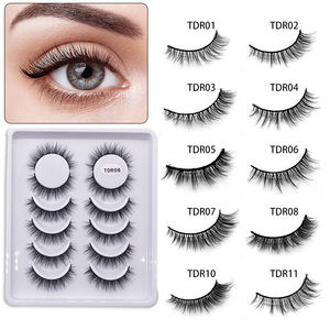 De <span class=keywords><strong>Vison</strong></span> 25Mm Cils Meilleure fabrication de cils pour les yeux Cils en soie de marque privée Faux cils - Product Image 2
