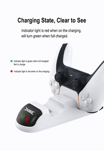 Ancreu PS5 TP5-0506 kolu lokomotif çifte şarj makinesi PS5 kablosuz kolu şarj P5 base çift şarj led göstergesi - Product Image 6