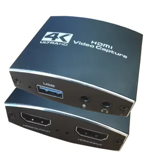 Kartu Penangkap Video HDMI 4K, Kartu Penangkap Video dengan Ponsel Mikro, Rekaman Video Langsung Game PS4, Kartu Penangkap USB 3.0