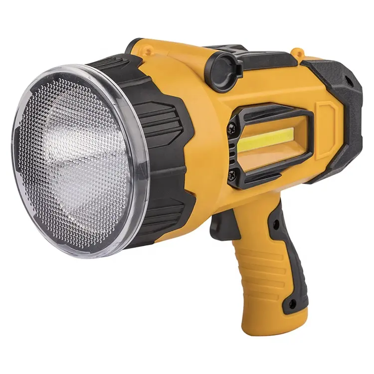 Most Powerful Emergency Flashlight Camping Hunting Marine Portable Rechargeable Cob LED Searchlight Handheld Spotlight