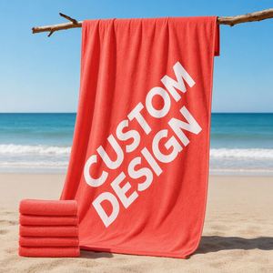 Tropical Palm Print Beach <b>Towel</b> Custom Logo OEM - Product Image 1