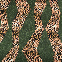 Vente en gros 100% polyester satin tissu personnalisé tigre léopard imprimé en mousseline de soie pour les filles pour la maison pyjamas mode sacs motif tissé
