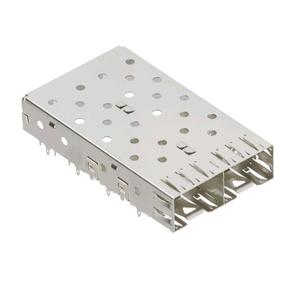 2170139-1 Avec Métal Tuyau Léger EMI Press-Fit Type 1x2 De Fiber Optique SFP + Cage - Product Image 2