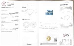 Diamante Cultivado en Laboratorio, Corte Portugués Redondo, Color Amarillo Intenso de 129 Facetas, Certificado IGI, 3.28CT, VS1, CVD - Product Image 6