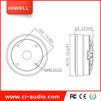 Haut-parleur de compression professionnel Line Array 3'' en ferrite 220 watts – Tweeter à pavillon