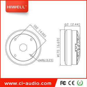 Chuyên Nghiệp <span class=keywords><strong>Line</strong></span> <span class=keywords><strong>Array</strong></span> 3 ''Ferrite Nén Điều Khiển 220 Watt Sừng Tweeter Điều Khiển - Product Image 6