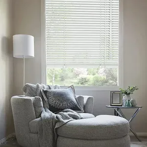 White Pvc Venetian Blind 120x160 Cm With Tilting Slats Wall Mounted Sun <b>Shade</b> - Product Image 6