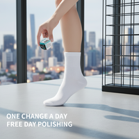 Chaussettes Compressées Sans Lavage Pratiques, Hygiéniques, Compactes, Respirantes et Élastiques pour Usage Quotidien, Idéales pour Hôtels, Spas et Voyages