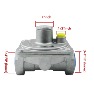 ตัวปรับแรงดันแก๊ส 3/4" NPT สำหรับแก๊สธรรมชาติและ LPG กำลังไฟ 200,000 BTU - Product Image 3